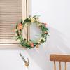 Pastoral Daisy Christmas Wreath: Creative DIY Door & Wall Hanging Decoration