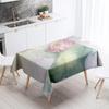 Lotus Flower Tablecloth Home Decor Stain Resistant Waterproof Table Decoration Rectangular Kitchen Fireplace Countertop