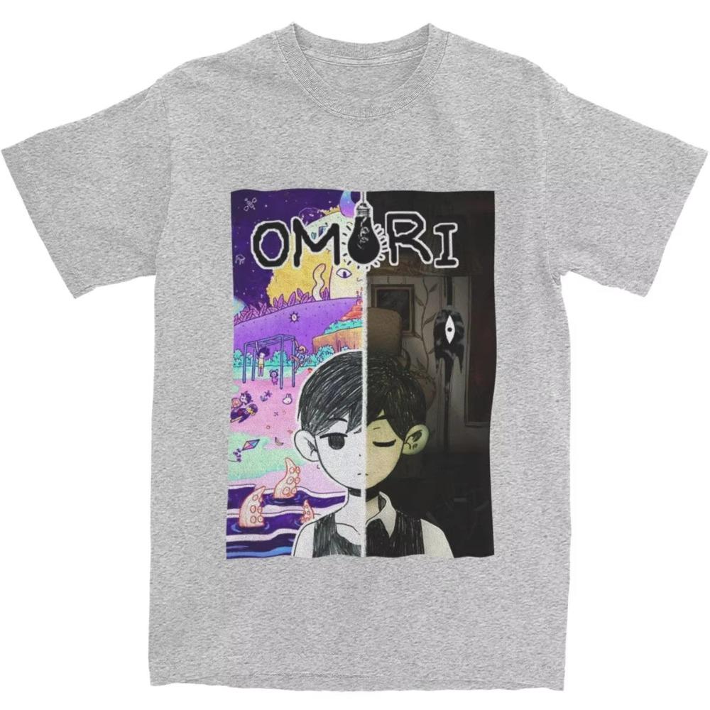 Heißes Anime-Spiel Omori T-Shirt Y2K Retro T-Shirt Rundhals Harajuku T-Shirt Großhandel Bequemes Kurzarmhemd