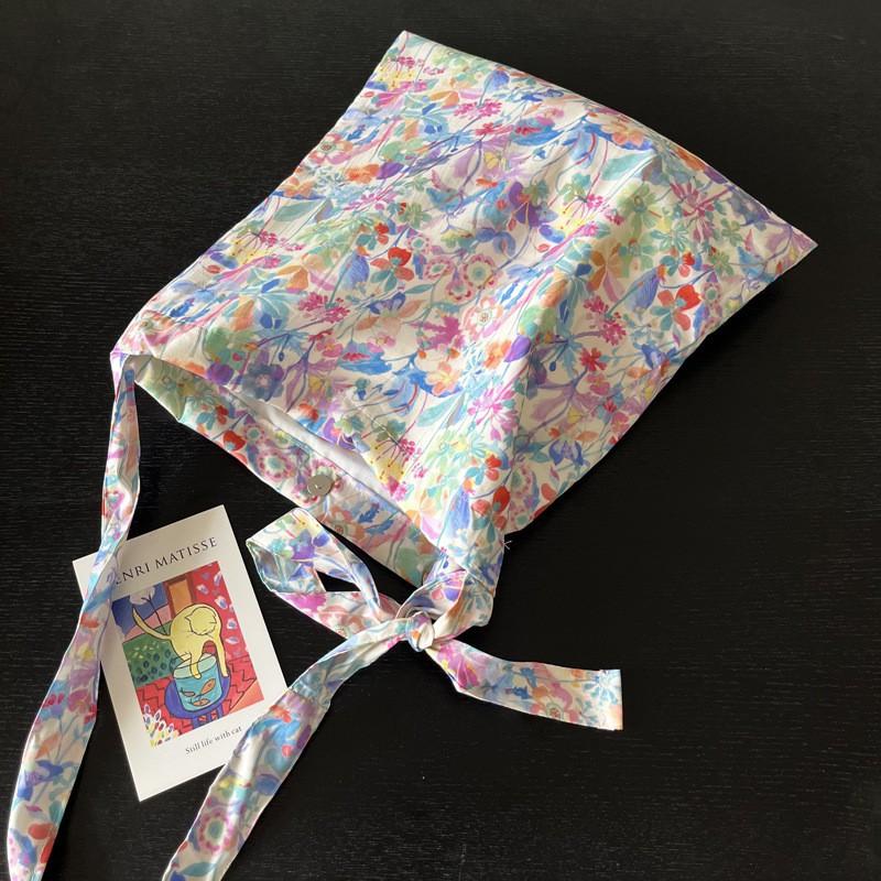 New French Liberty Floral Bag Emerald Bay Cotton Thin Printed Shoulder All-match Women's Cross-body
