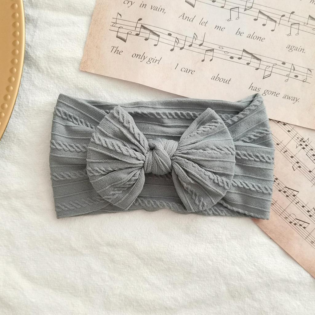 European & American Elastic Nylon Bow Baby Headband Hair Accessories