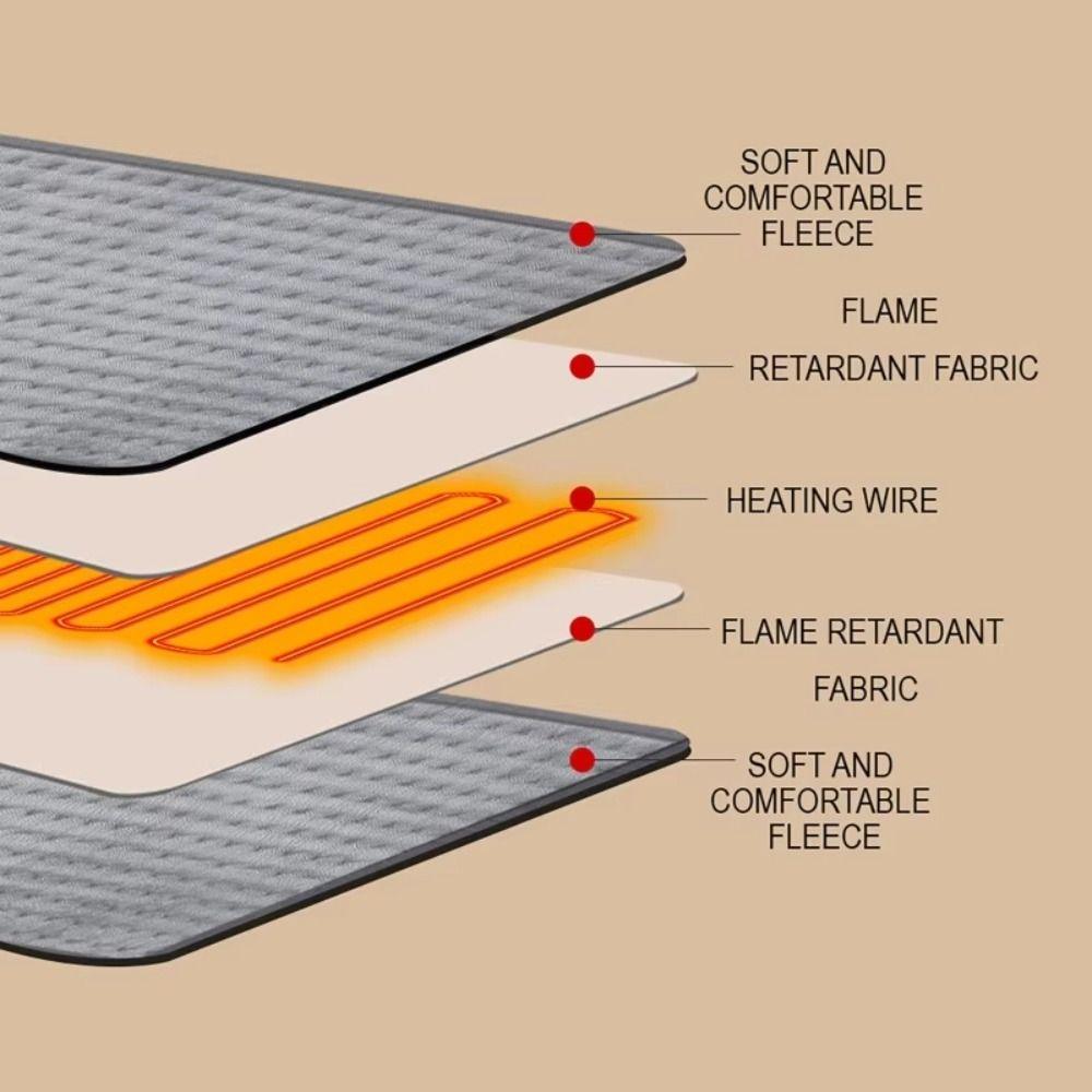 Timed Heating Electric Heating Pad 6-Speed Timing Functions Intelligent Blanket  Neck Massage