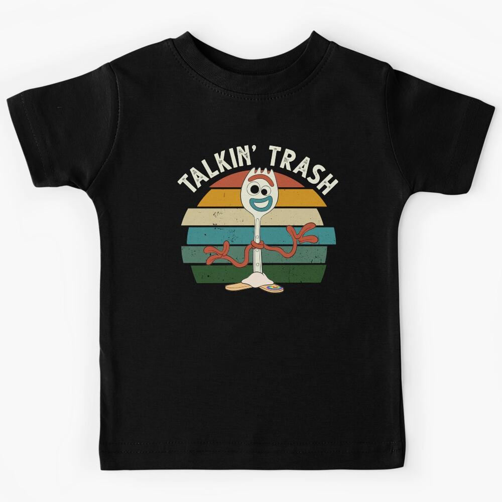 Funny Smiling Playful Talking Spork Utensil Character Kids T-Shirt 150