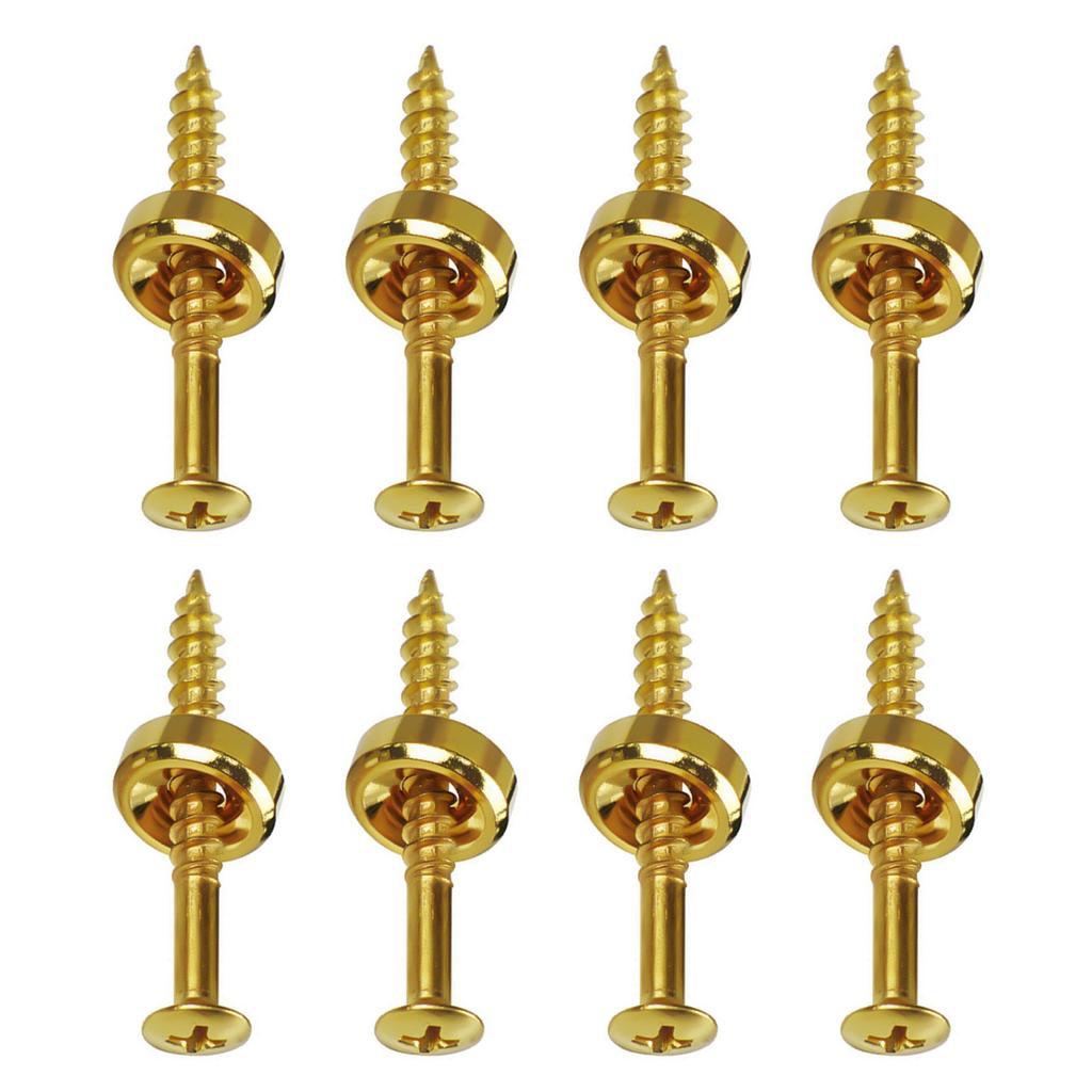 Guitar Neck Joint Bushings Ferrules and Bolts for Electric Guitar or Bass Set of 8Pcs with Mounting Screws Guitar Part