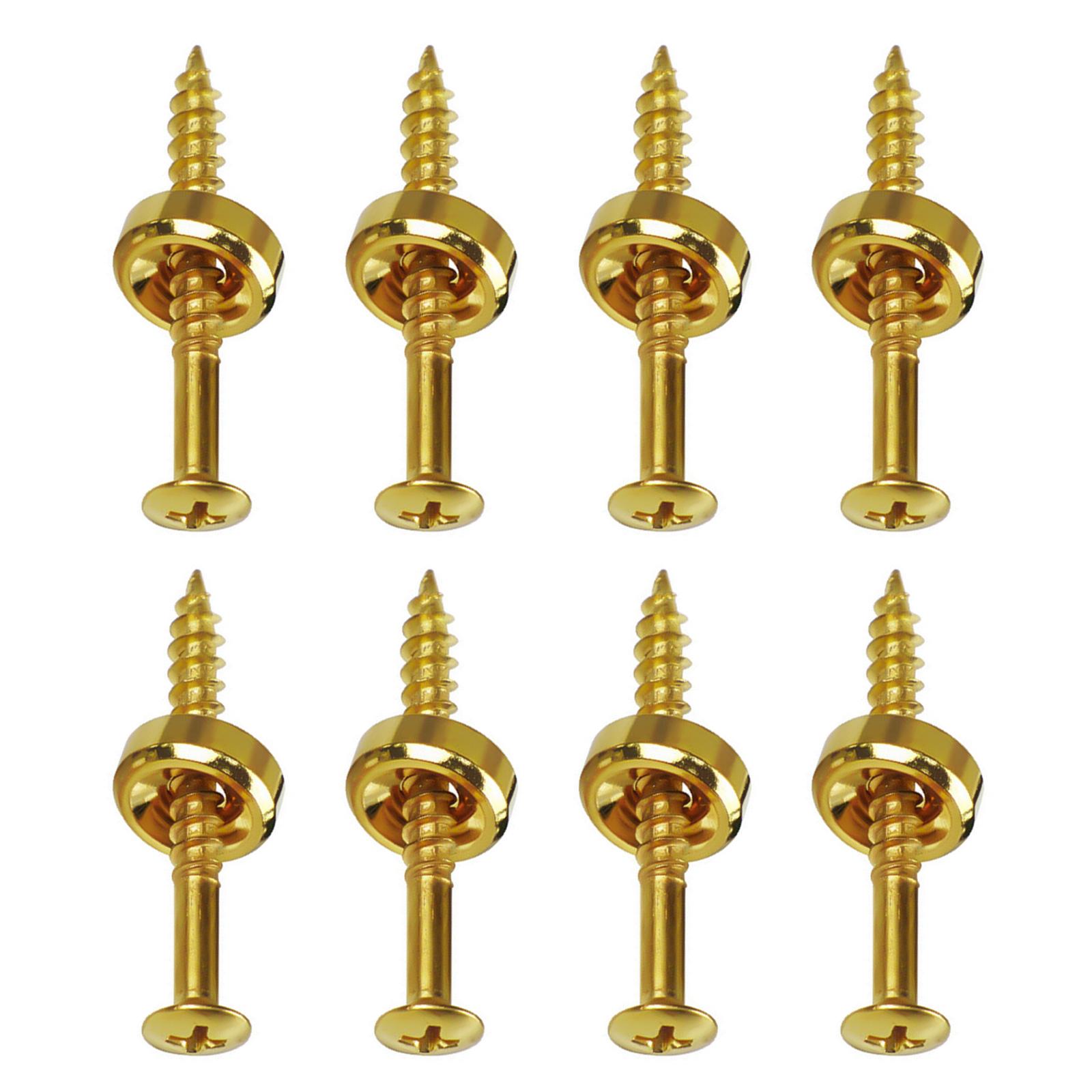 

Втулки для шийки гітари, наконечники та болти для електрогітари або бас-гітари, набір із 8 шт. із кріпильними гвинтами Частина гітари золотий