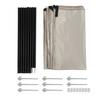 Sun Shade Sail Multipurpose Thickened Sunscreen Coating Rainproof Sunshade Canopy for Patio Garden O