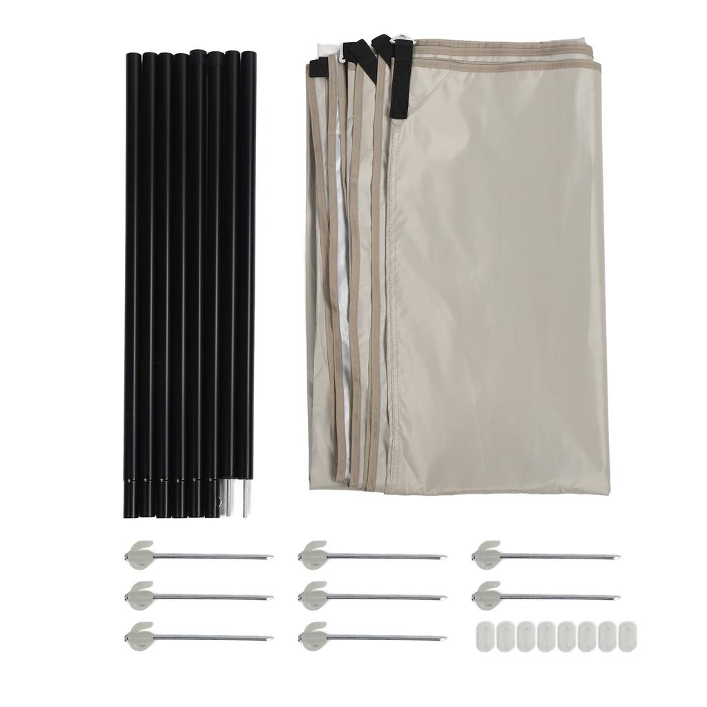 Sun Shade Sail Multipurpose Thickened Sunscreen Coating Rainproof Sunshade Canopy for Patio Garden O