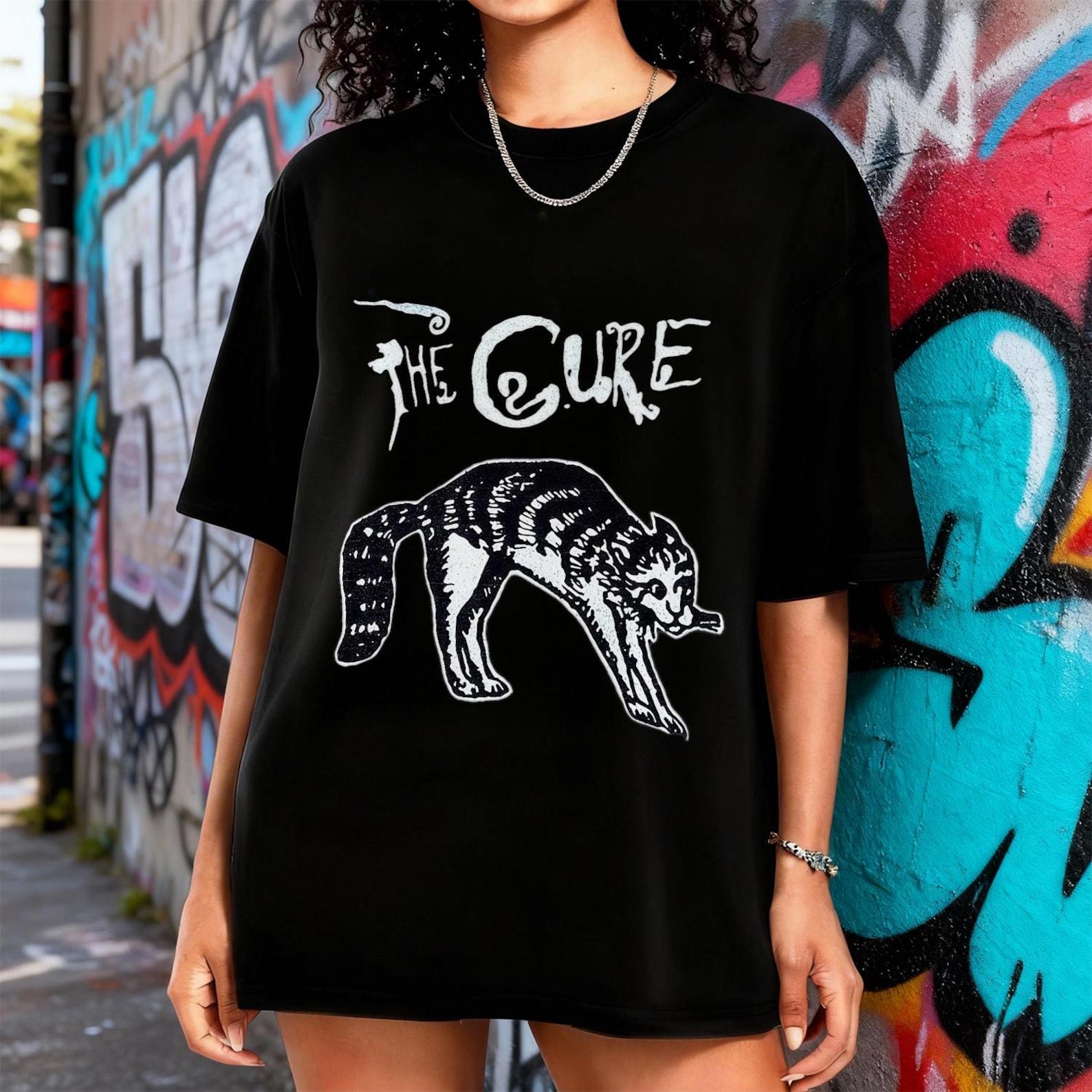 The Cure Music Tee, 80s90s Alt Rock, Unisex Tee, Band Tee, Music Gifts, The Cure star fan gifts, band shirts, Music Fan Gift XL