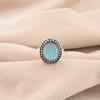 Blue Cat's Eye Gemstone 925 Sterling Silver Jewelry Handmade Ring Gift For Love RR-62-42