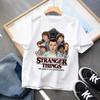 Boys and Girls Demogorgon Hawkins Top Stranger Things Childrens Cartoon Print Pure Cotton Tshirt 2026 Summer Round Neck