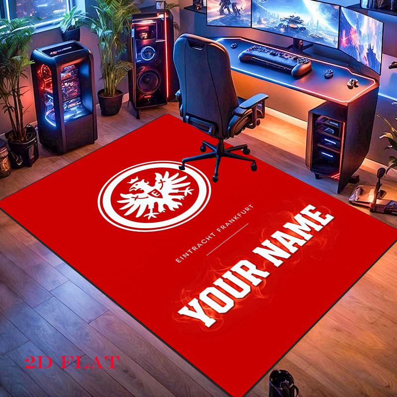 Custom Eintracht Frankfurt Carpet Rug for Living Room Bedroom Home Sofa Decoration,Kids play Nonslip Floor Mat