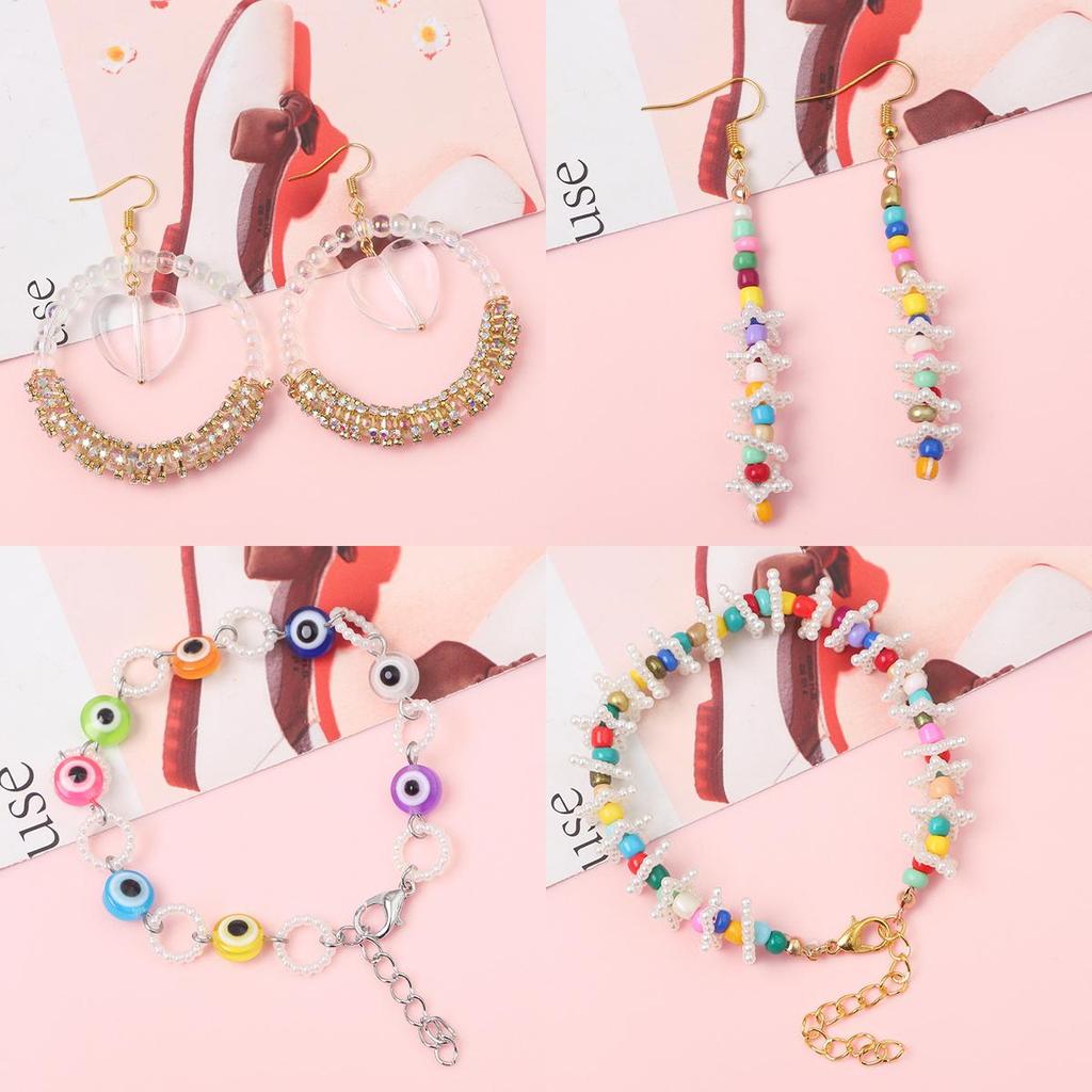 Akrylgeometri Pearl Circle DIY-tillbehör för smyckenstillverkning Örhängen Armband Halsband