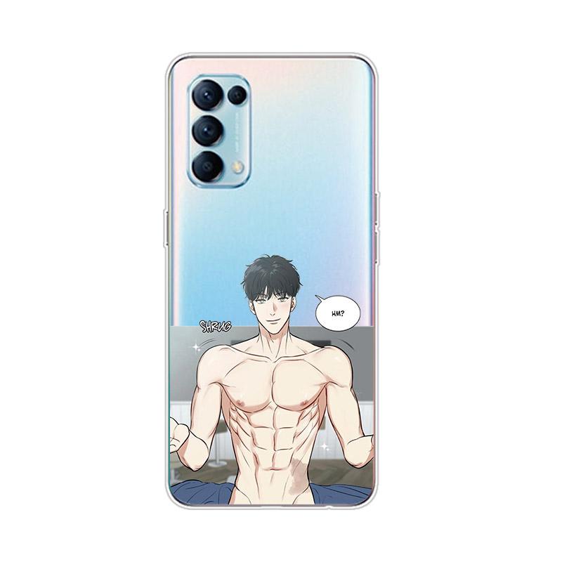 Gay Man Anime For OPPO Reno7 SE 6 5 Z F 4G 5G Find X2 X3 Neo Lite Pro Plus Transparent Soft Phone Case Coque