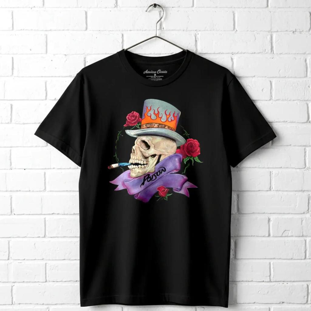Poison Smoking Skull Men's T Shirt