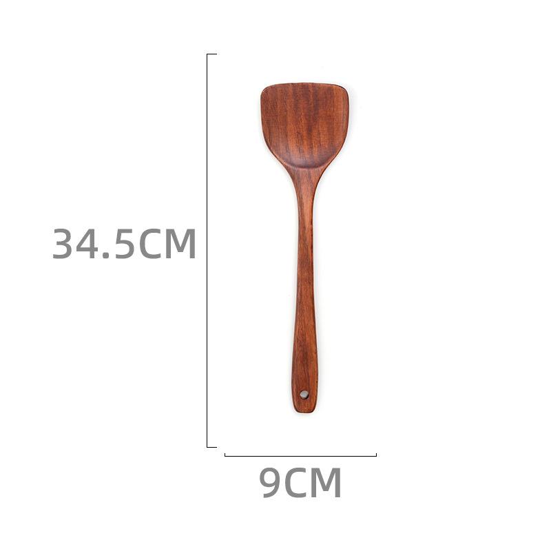 Wooden Shovel Spoon Non Stick Wood Long Rice Spatula Kitchen Cooking Utensil Hand Stir Fry Tools Sets Cooker Pots Mini