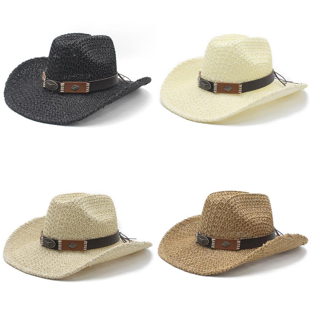Sun Protection Straw Hat With Large Brim For Summer Outdoor Casual And Sunshade