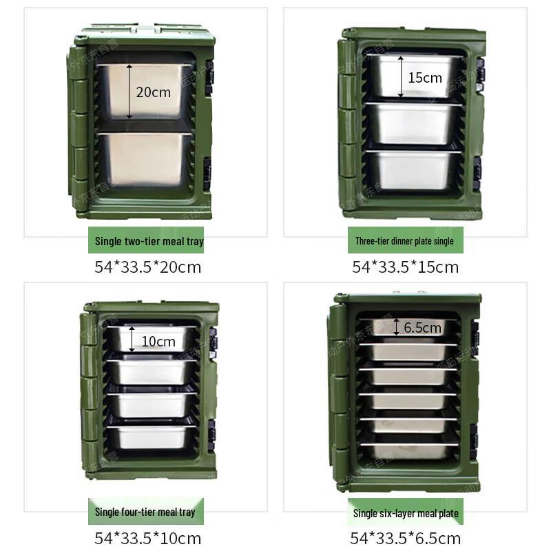 Insulated Canteen Food Container with Meal Trays