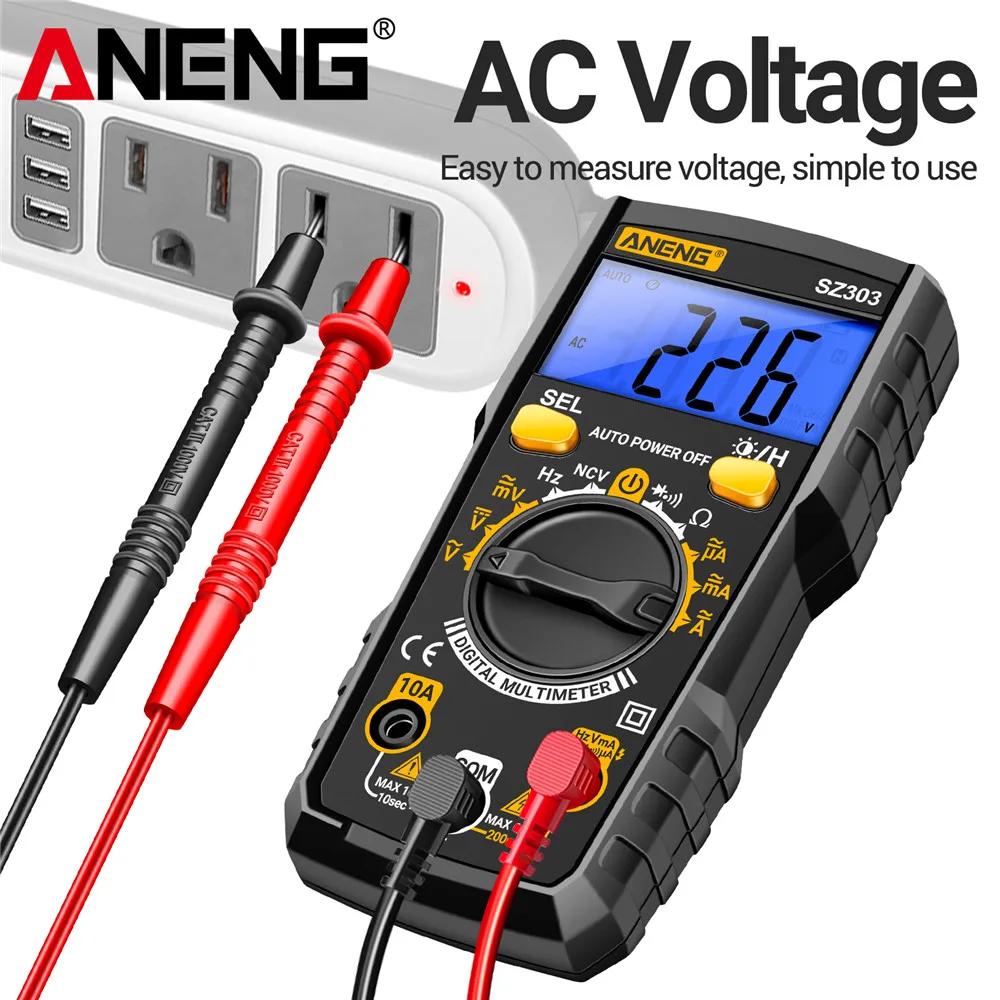 High Precision Tool Smart Digital Multimeter 1999 Count Professional AC/DC Voltage Current Electrical Data Retention ANENG SZ303