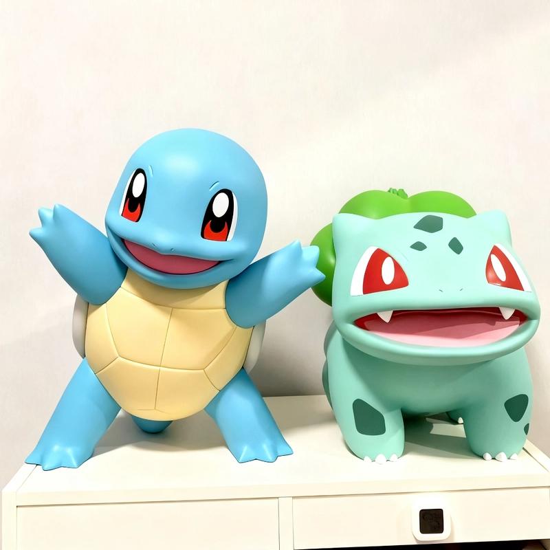 Pokemon Anime Figures 22cm Cubone Bulbasaur Squirtle Model Statue Cute Children Toys Collection Car Desktop Decoration Gifts