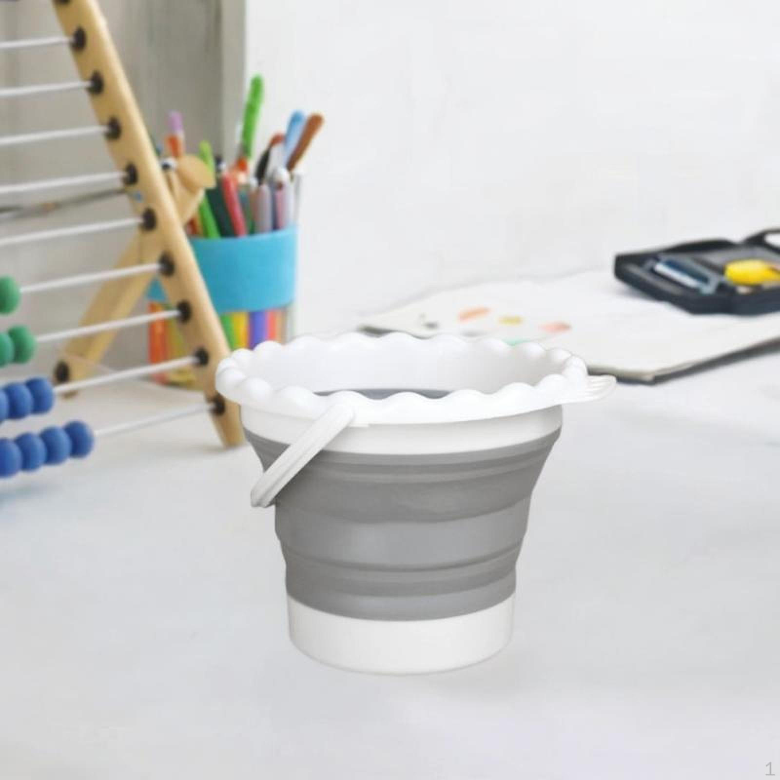 

Brushes Wash Bucket Brush Water Barrel Sturdy Multipurpose with Hanging Hole Folding сірий колір