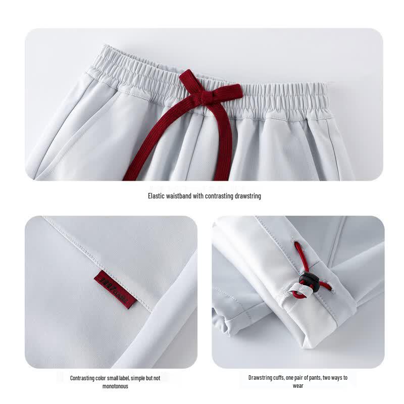 Girls' Casual Wide-Leg Outdoor Sports Pants