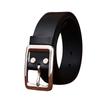 Men'S Simple And Versatile Fashion Light Luxury Stainless Steel Buckle Belt Men'S Genuine Leather First Layer Cowhide Business Leisure Belt Men