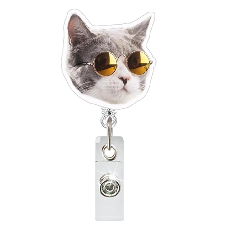 Vielseitiger Katzen-Look-Ausweishalter mit Drehfunktion, tragbar zur Personalisierung Ihrer täglichen Accessoires