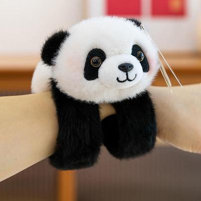 Adorable Panda Snap Bracelet & Magnet Plush Doll Gift for Kids