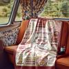 Floral Milestone Celebration Blanket Personalized Name Soft Comfortable Stylish Blanket Car Blanket Perfect For Travel Camping Outdoor Home Suitable