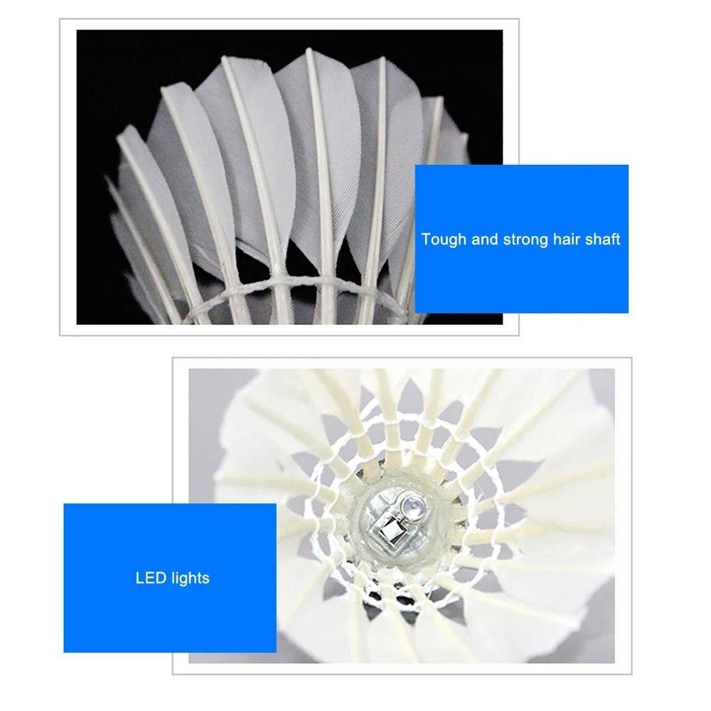 Luminous Lighting Badminton Dark Night Luminous Shuttlecock LED Badminton  Outdoor Sports