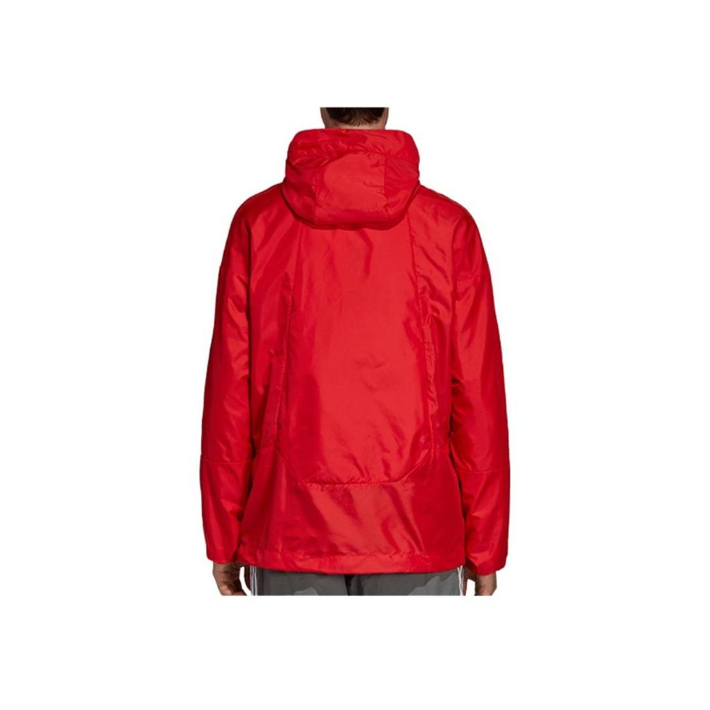 adidas Originals Trefoil Zip-Up Solid Hoodie Jacket Men Jackets Red DH2284