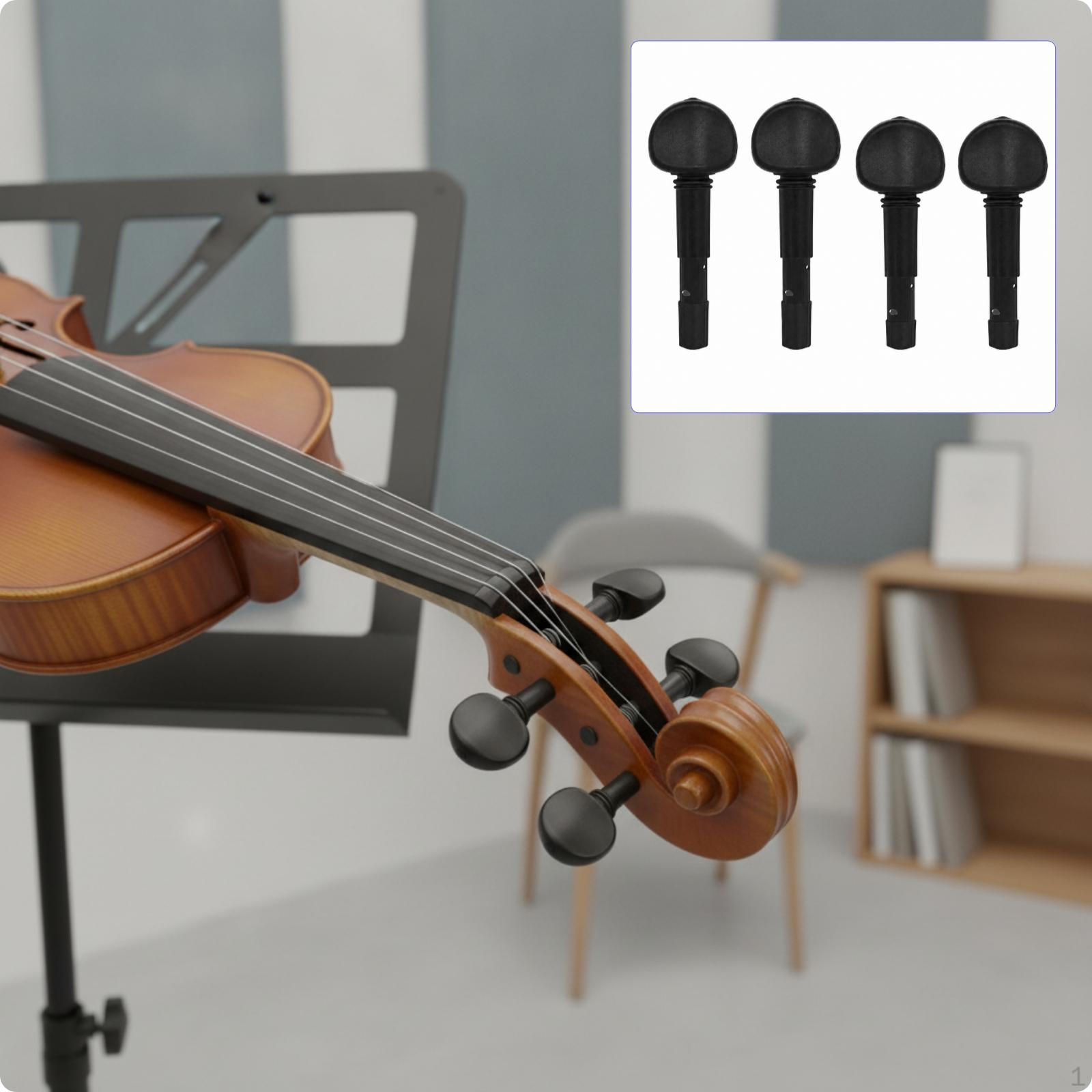 4 Pieces Mechanical Violin Tuning Peg
