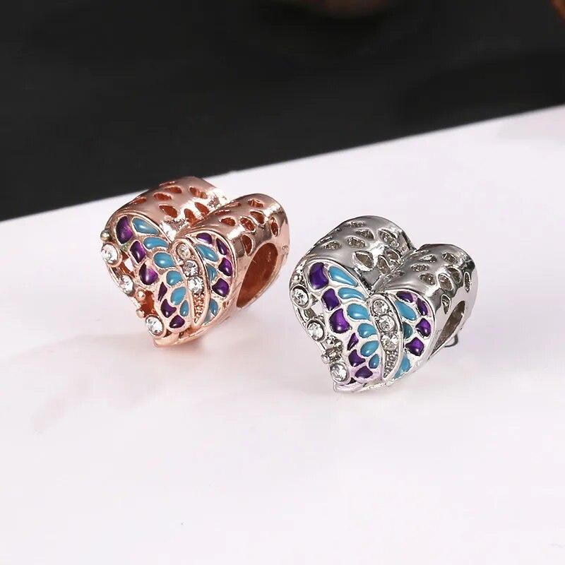 1Pcs Neue Lila Nette Gläser Lippenstift Anhänger Geeignet für Original Mode Armband Halskette Zubehör Frauen DIY Schmuck Machen