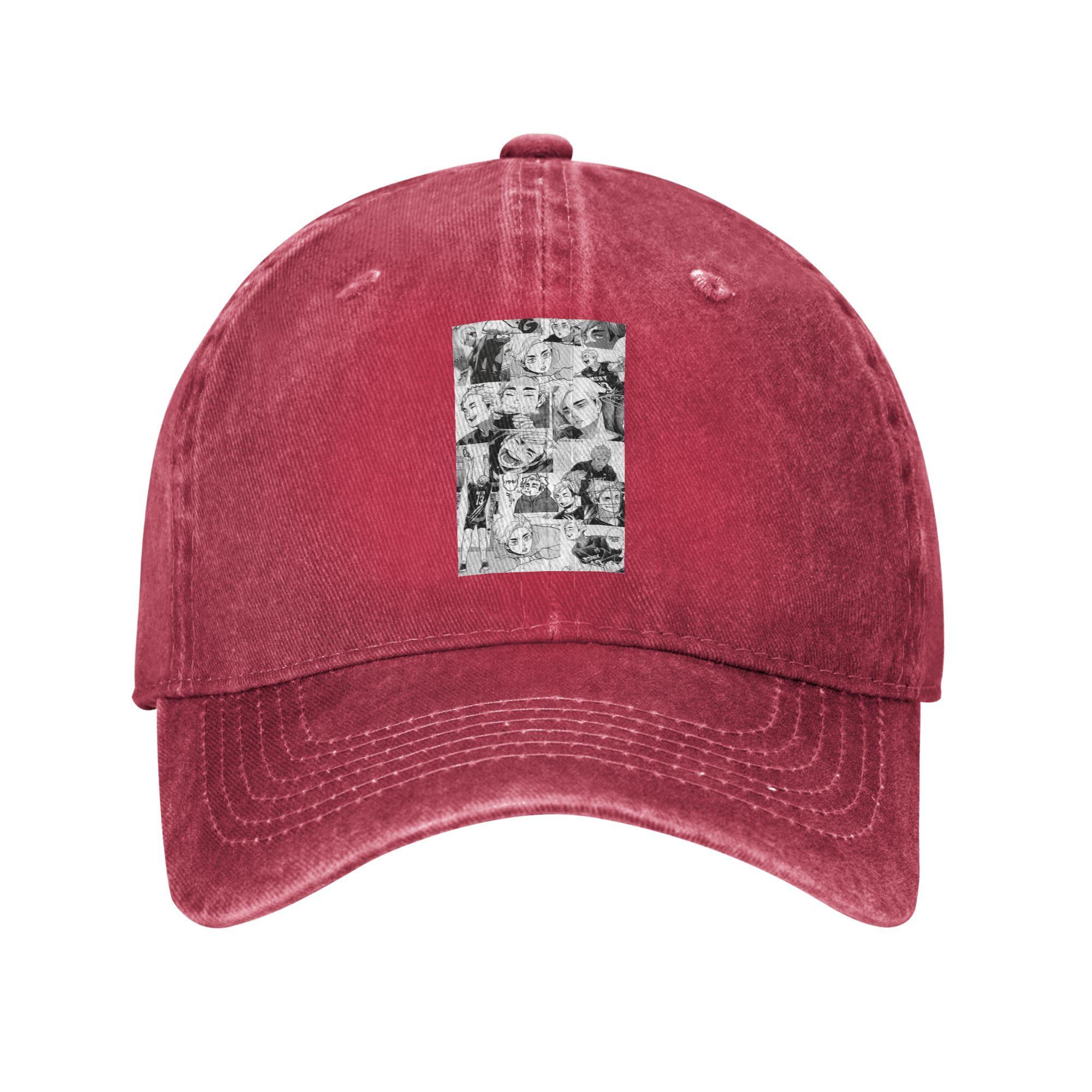

Haikyuu Anime Sakusa Kiyoomi And Atsumu Manga Denim Cap Casual Baseball Caps Adjustable Hat Summer Unisex Baseball Hats One Size
