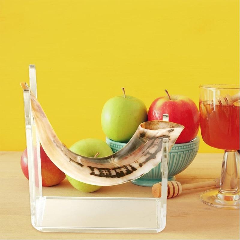 2x Shofar Stand Clear Acrylic Stand for Shofar Sturdy Shofar Horn Stand for Home Decor Jewish Shofar Holder for Swords