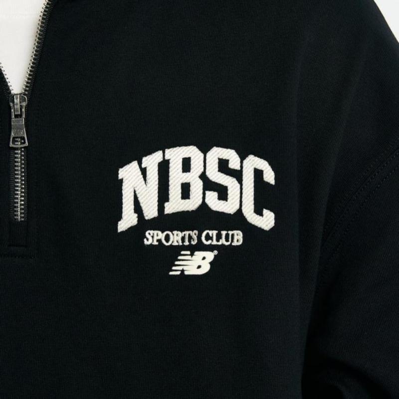 New Balance Unisex Nbsc Logo Halbzip-Sweatshirt Nbncd31823