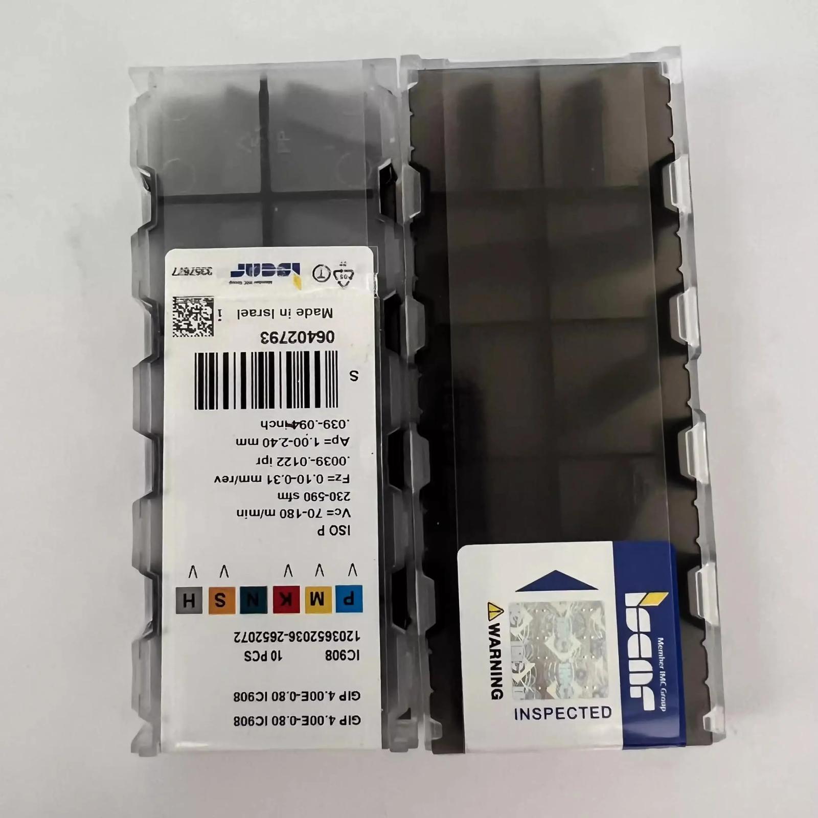 

ISCAR / GIP4.00E-0.80 IC908 /Industrial indexable Carbide Inserts 10 PCS