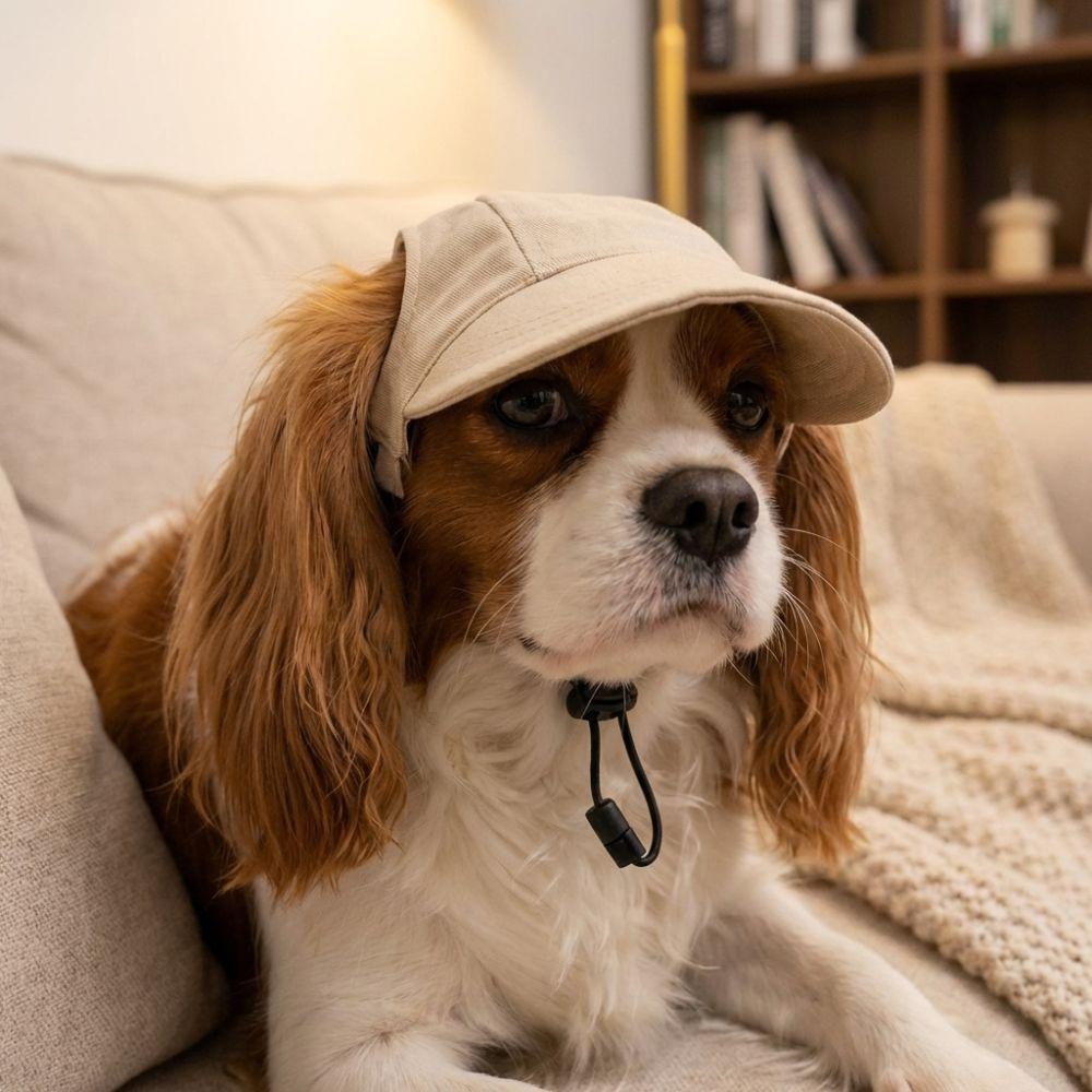 Adjustable Dog Sun Hat Sun Protection Pet Visor Hat Stylish Summer Cat Cap Outdoor Use