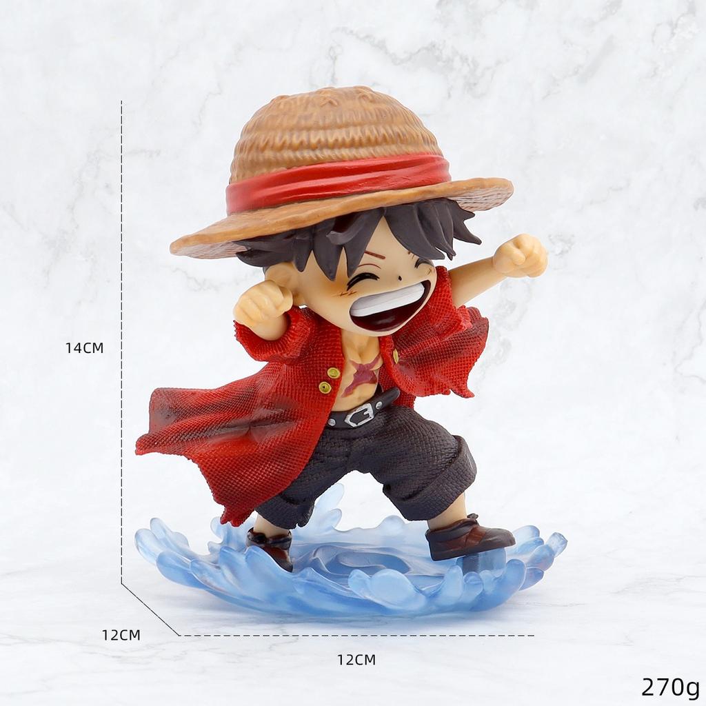 Gk Q-Version Modelo Infância Monkey D Luffy Anime Estátuas Ornamentos