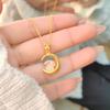 Auspicious Year of The Rabbit In China Necklace Stainless Steel Star Moon Rabbit Niche Design Simple Pendant Cold Wind Necklace