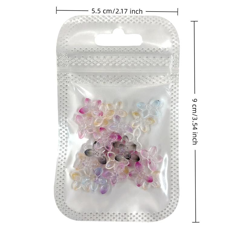 30 Pcs 3D Glitter Resin Butterfly Flower Nail Charms Decor With Shiny Rhinestone Center For Diy Nail Art And Nail Salon Use