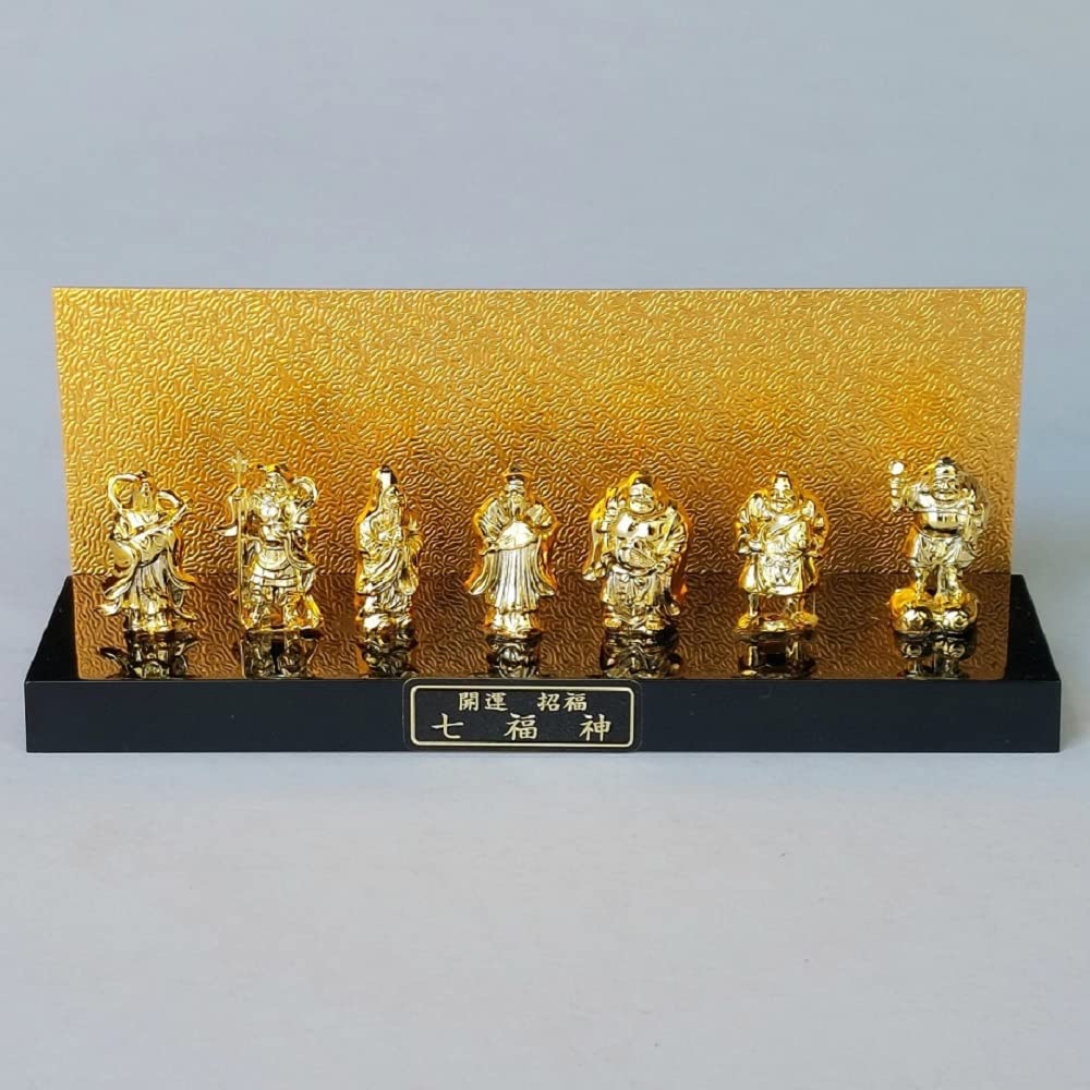 

Набор фигурок семи богов удачи: Бэндзайтэн, Бисямонтэн, Фукурокудзю, Дзюродзин, Хотэй, Эбису и Дайкокутэн