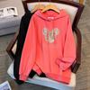 Plus Size Extra-Fat 300 Loose-Slimming Pullover Hoodie (Bust 150/170)
