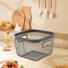 Home Mesh Wire Storage Basket Organizer for Toys Household Toiletries Fruits Black