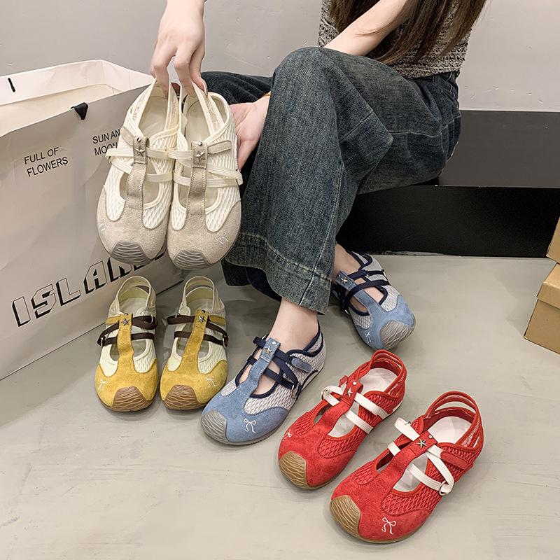 Masu Same Model, New Mesh Breathable Fashion Sandals In Summer 2025, Flat-bottomed Versatile Casual Shoes, Sports Shoes