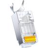 Conectores Ethernet RJ45 Blindados Cat6 Shanze - Pacote com 10