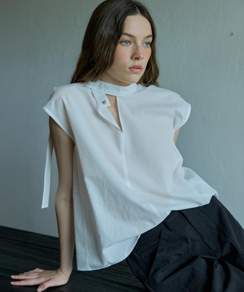 Opeundoeoseutyudio Nameless Tie Blouse Ivory