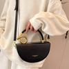 European American Retro Shoulder Bag Fashi Design Crossbody Bag Elegant Light Luxury Handbag Solid Color Versatile Casual Bags