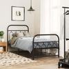 VidaXL Metal Bed Frames Without Mattress with Black Footboard 90x200 Cm 377128