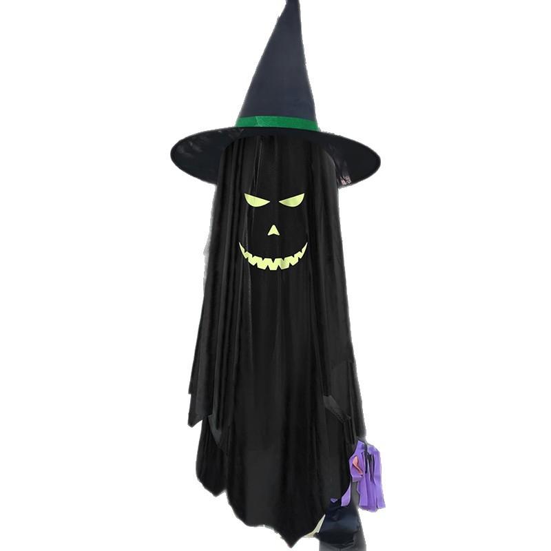 Halloween Hanging Decoration with Witch Hat for Indoor Outdoor House Party Yard Home Display Prop
